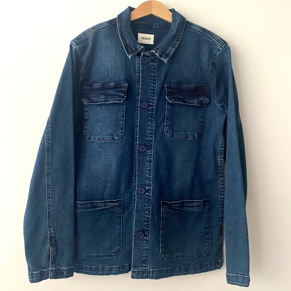 HUDSON Jeans Boys (Kids) Beautiful Dark Denim Blazer Size L. Never worn.